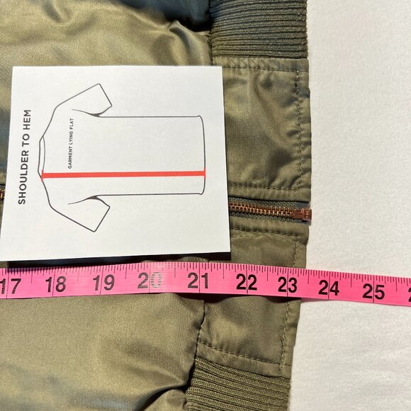 Topshop Olive Bomber Jacket – Size 2, Street-Style Staple - Picture 9 of 10